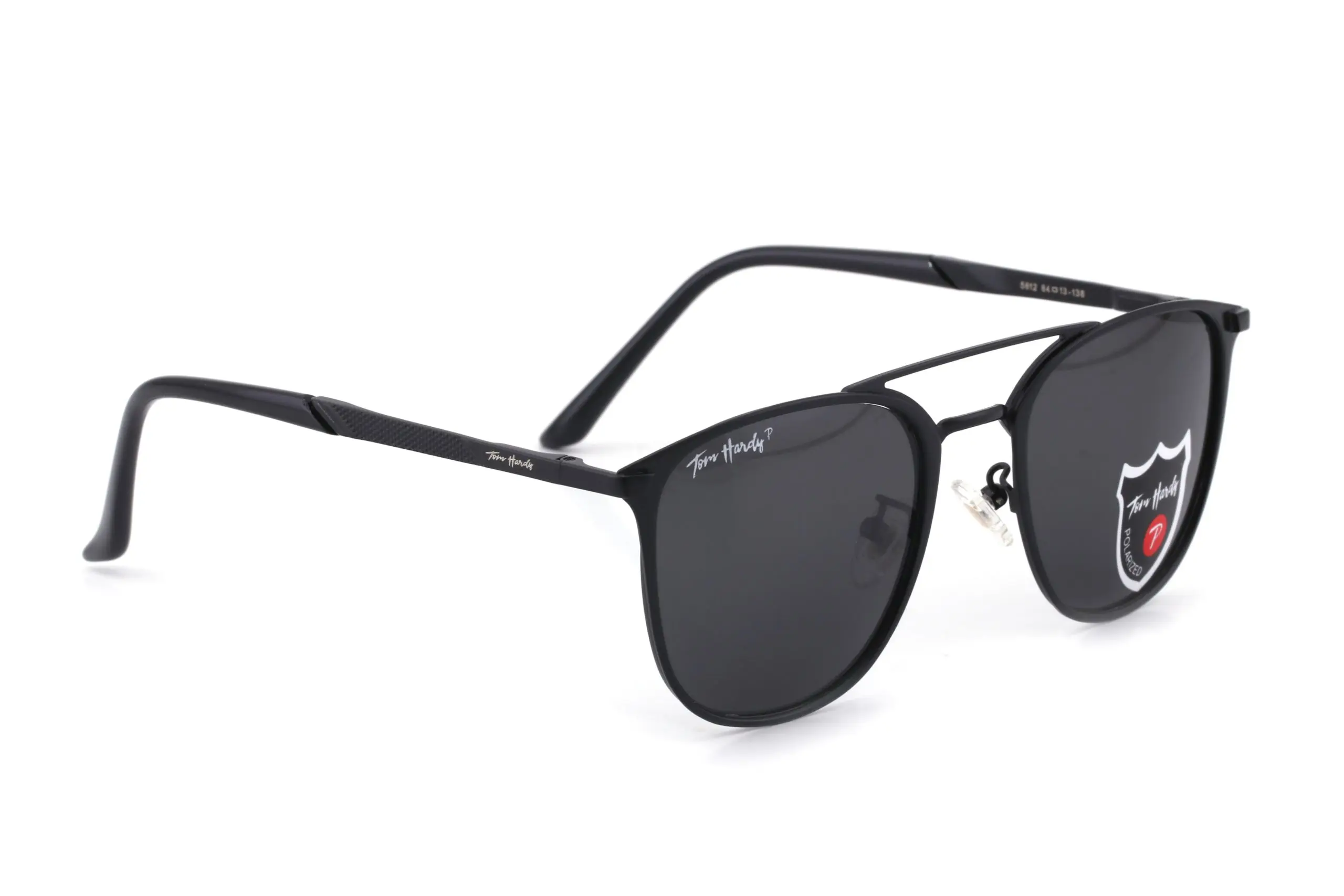 Tom Hardy Black Full Rim Square Sunglasses