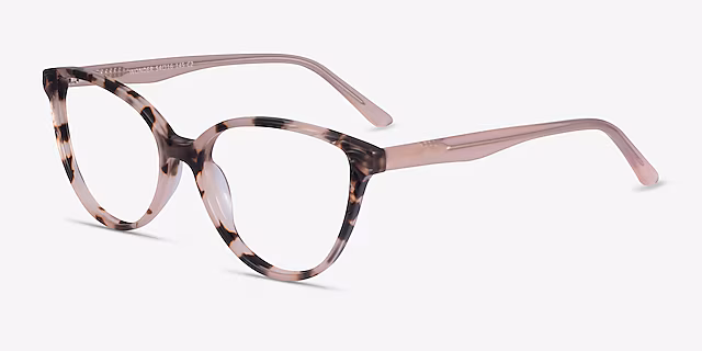 Wonder Glasses Cat EyeIvory Tortoise PinkEyeglasses - Image 3