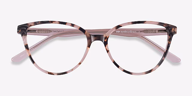 Wonder Glasses Cat EyeIvory Tortoise PinkEyeglasses - Image 4