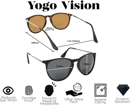 Yogo Vision Bifocal Reading Glasses 2-Pack - Image 3